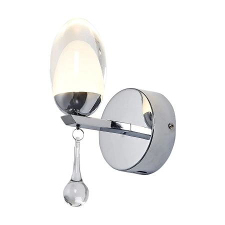 Dekoracyjna lampa ścienna LED z wiszącym kryształkiem ML304 z serii OVO