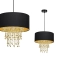 Lampa glamour w kolorze czerni i złota MLP6441 z serii ALMERIA
