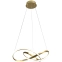 Złota, dekoracyjna lampa wisząca LED do salonu ML6772 z serii CAPPIO