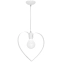 Lampa wisząca w kształcie serca, biały kolor MLP9950 z serii AMORE - 2