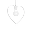 Lampa wisząca w kształcie serca, biały kolor MLP9950 z serii AMORE - 3