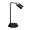 Czarno-złota, prosta lampka na biurko MLP7534 z serii JOKER