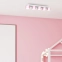 Biało-różowa lampa sufitowa, na pięć żarówek MLP7557 z serii DIXIE - 3