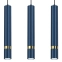 Lampa wisząca, trzy, niebieskie podłużne tuby MLP7726 z serii JOKER - 3