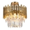Złota, elegancka lampa sufitowa z kryształkami ML8810 z serii ASPEN