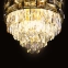 Złota, kryształowa lampa sufitowa, plafoniera ML8884 z serii LUXURIA - 3