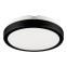 Okrągły, czarny, hermetyczny plafon LED ⌀18cm EKP0469 z serii VERA