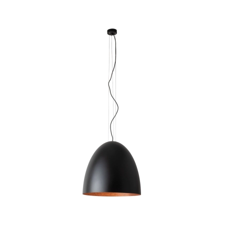 Lampa wisząca z czarno-miedzianym abażurem ⌀55cm 10320 z serii EGG