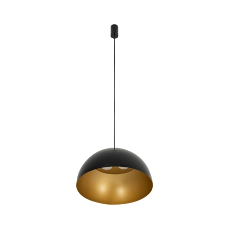 Uniwersalna, czarno-złota lampa wisząca ⌀50cm 10693 z serii HEMISPHERE - 3