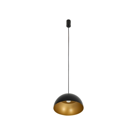 Kopułowa, czarno-złota lampa wisząca ⌀33cm 10694 z serii HEMISPHERE - 3
