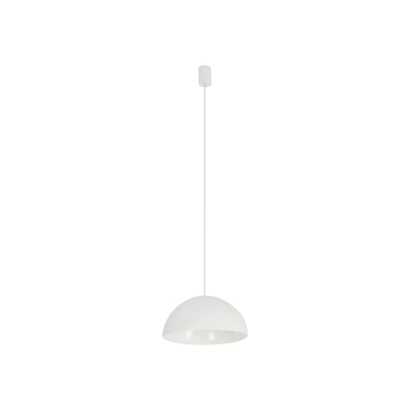 Biała, minimalistyczna lampa wisząca ⌀33cm 10695 z serii HEMISPHERE