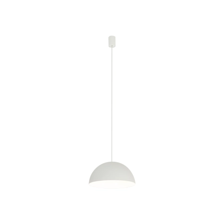 Biała, minimalistyczna lampa wisząca ⌀33cm 10695 z serii HEMISPHERE - 2