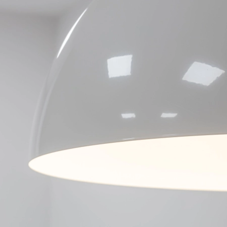 Biała, minimalistyczna lampa wisząca ⌀33cm 10695 z serii HEMISPHERE - 6