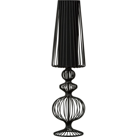 Czarna, wysoka, druciana lampa stołowa do salonu 5126 z serii AVEIRO
