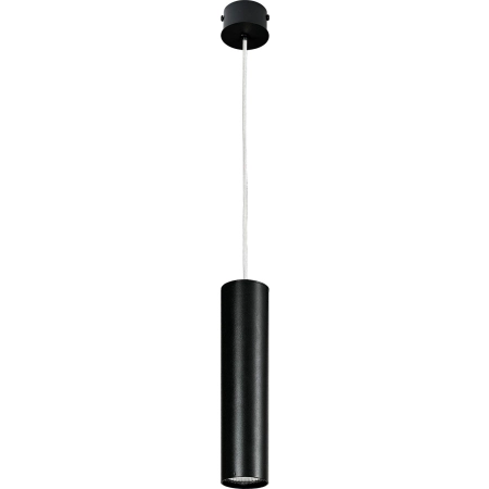 Lampa wisząca w kształcie smukłej, czarnej tuby GU10 6840 z serii EYE