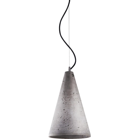 Lampa wisząca ze stożkowym, betonowym kloszem 6852 z serii VOLCANO