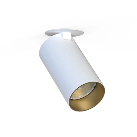 Podtynkowa lampa, reflektor, tuba ze złotym wnętrzem 7683 z serii MONO