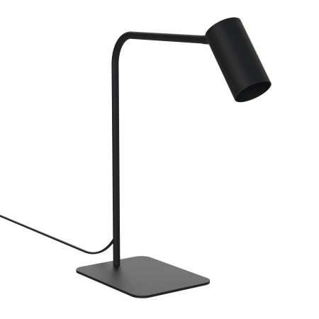 Czarna lampka biurkowa na jedną żarówkę GU10 7706 z serii MONO