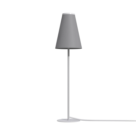 Szara lampa stołowa, idealna do gabinetu 7760 z serii TRIFLE