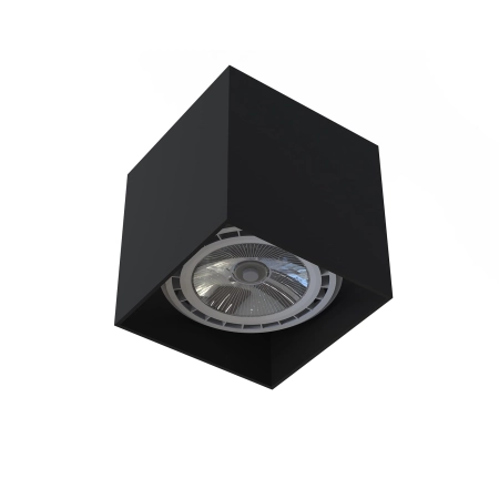 Punktowa czarna lampa natynkowa, downlight 7790 z serii COBBLE