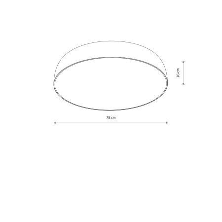 Okrągła klasyczna lampa sufitowa ⌀78cm 10xE27 8024 z serii SATELLITE - wymiary