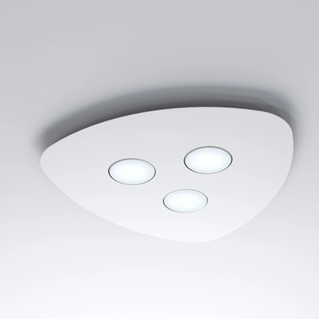 Biała lampa natynkowa, plafon, do korytarza 8304 z serii ORGANIC 1