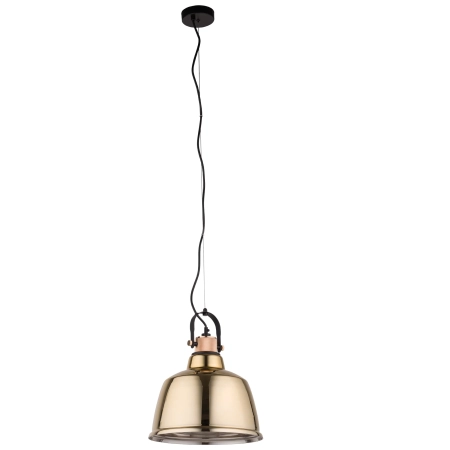 Lampa wisząca ze złotym kloszem na duży gwint 8381 z serii AMALFI