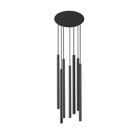 Dekoracyjna lampa wisząca z czarnymi tubami 8920 z serii LASER