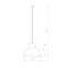 Industrialna lampa wisząca do stylowej kuchni 6613 z serii WORKS - wymiary