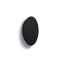 Czarny kinkiet ścienny, w kształcie koła, do sypialni 7634 z serii RING