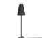 Czarna lampa stołowa z abażurem, lampka nocna 7761 z serii TRIFLE