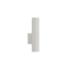 Podwójny, biały kinkiet ścienny, w kształcie tuby 8073 z serii EYE WALL