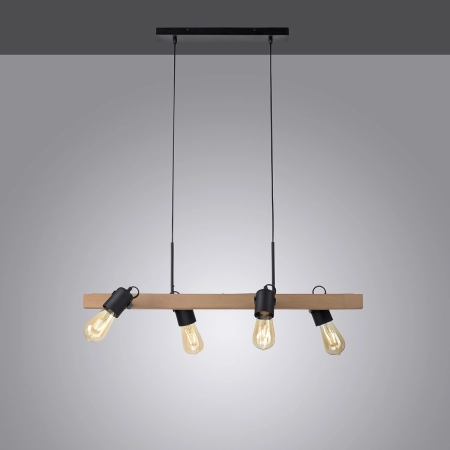 Minimalistyczna lampa, reflektory na drewnie 15630-18 z serii CANOP 3