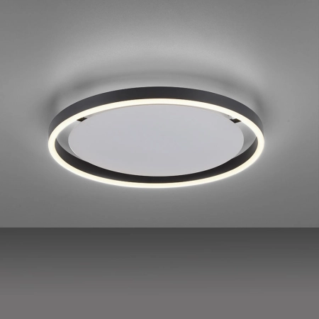 Lampa sufitowa - czarny świecący okrąg 15391-13 z serii RITUS 3