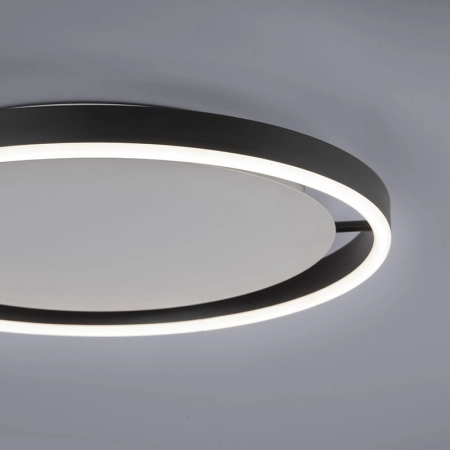 Lampa sufitowa - czarny świecący okrąg 15391-13 z serii RITUS 6