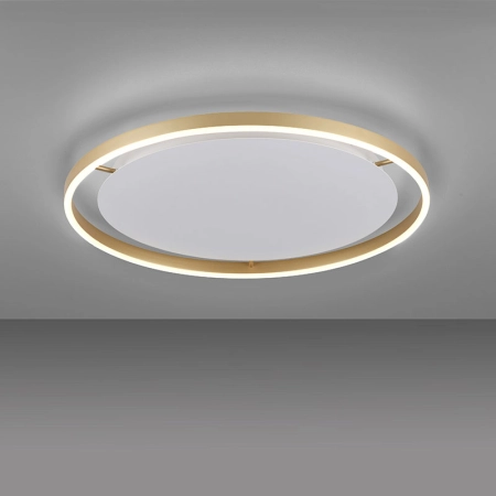 Duża, piękna lampa sufitowa LED - mosiądz 15392-60 z serii RITUS 3
