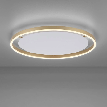 Duża, piękna lampa sufitowa LED - mosiądz 15392-60 z serii RITUS 7