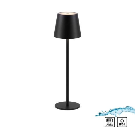 Klasyczna, czarna lampka stołowa LED 19250-18 z serii EURIA - 2