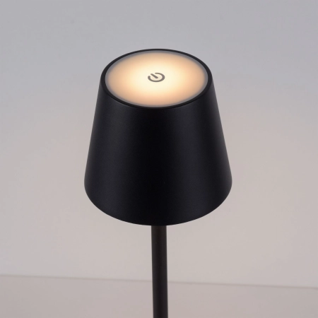 Klasyczna, czarna lampka stołowa LED 19250-18 z serii EURIA - 4