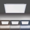 Srebrny plafon LED, ciepła barwa światła 14752-21 z serii FLAT 3