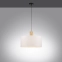Lampa wisząca - połączenie drewna i abażura 15112-16 z serii LINEN 3