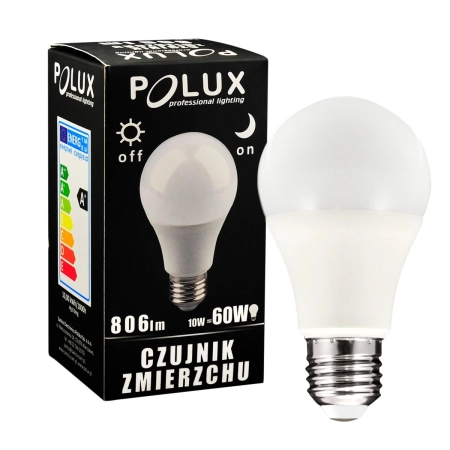 Żarówka LED 10W E27 z czujnikiem zmierzchu 308825 - Polux