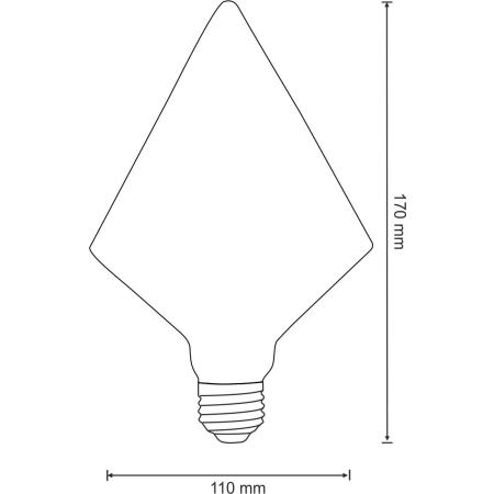 Żarówka E27 LED 4W filament 308870 z serii AMBER - Polux 2