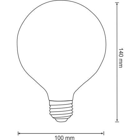 Żarówka E27 LED 4W filament 308887 z serii AMBER - Polux 2