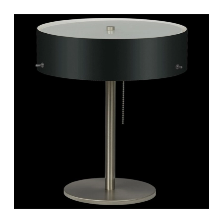 Lampa stołowa z szarym, błyszczącym abażurem 67015 z serii LIMA
