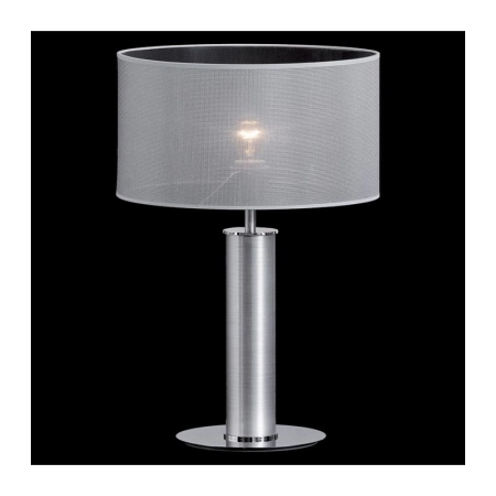 Wysoka, metaliczna lampa stołowa do salonu 67548 z serii NODO