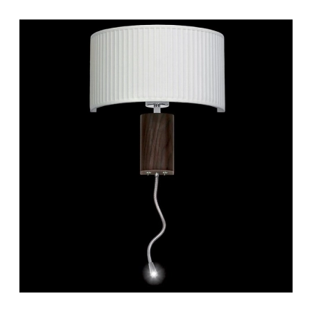 Dwupunktowa, abażurowa lampa ścienna do sypialni 67593 z serii NODO