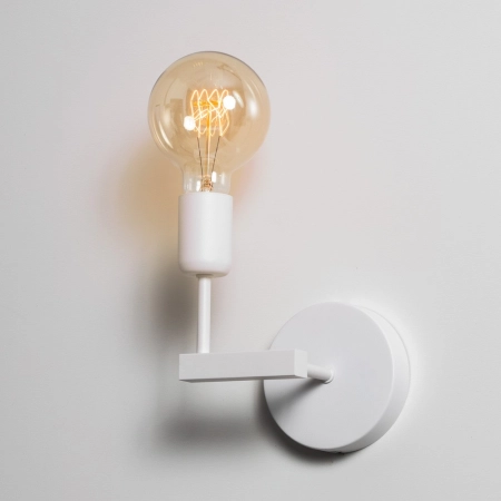 Minimalistyczna, biała lampa ścienna bez klosza 67765 z serii ALTA