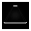 Żyrandol LED w kształcie ramki, do stylowego salonu 67029 z serii EDO