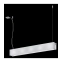 Szeroka lampa wisząca z białym kloszem, listwa 67129 z serii TRAVERSO